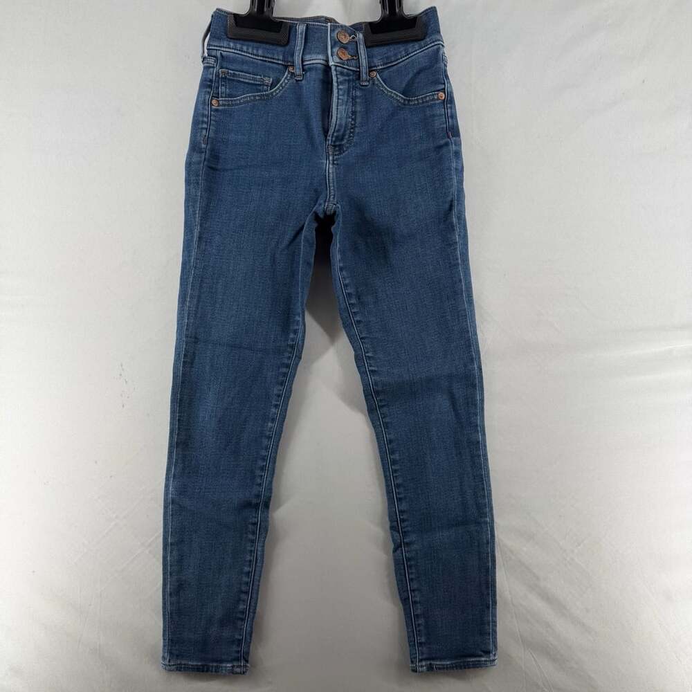 0408 Express Cropped Skinny Mid Rise Jeans Size 00